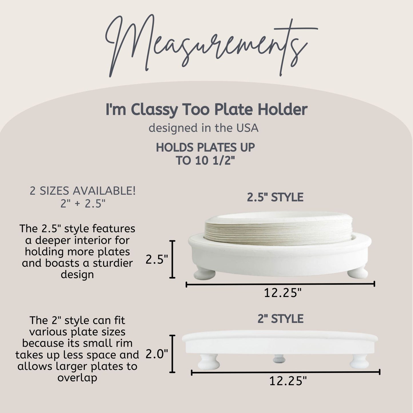 I'm Classy Too! Plate Holder