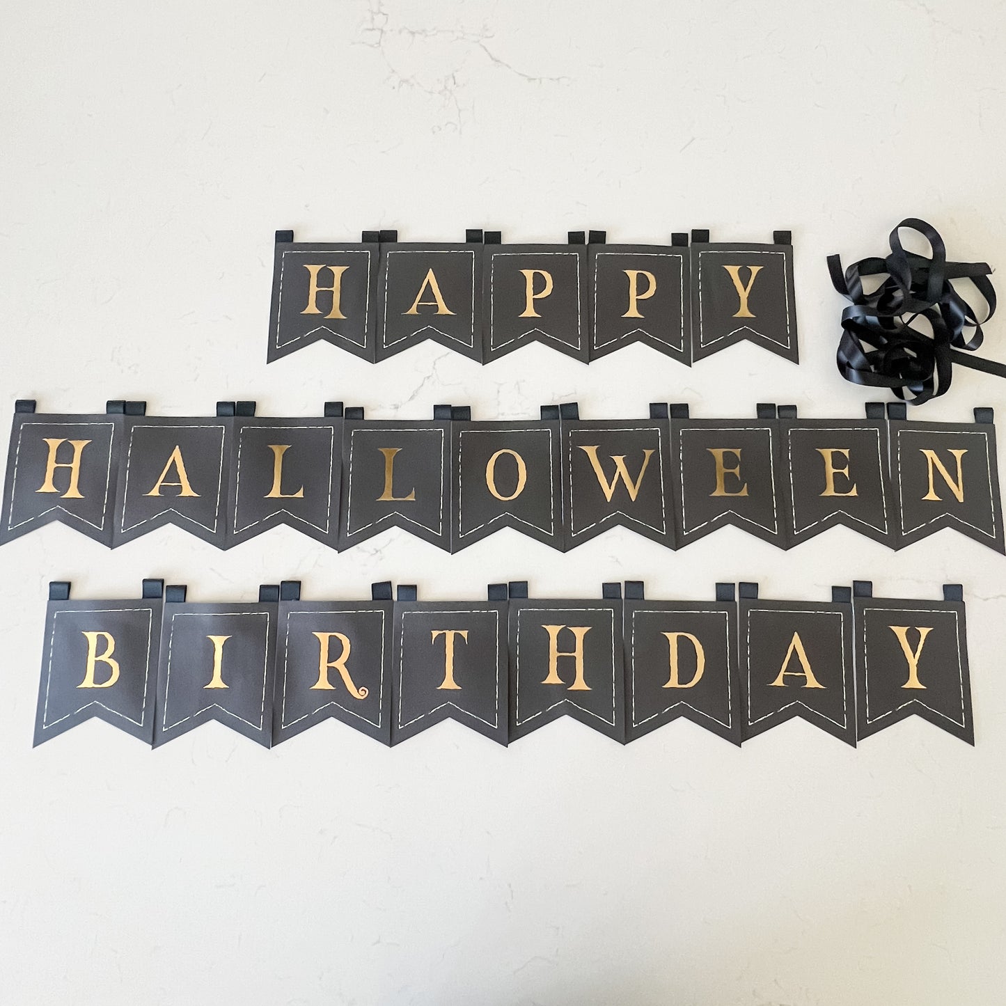 Happy Halloween/Birthday Banner