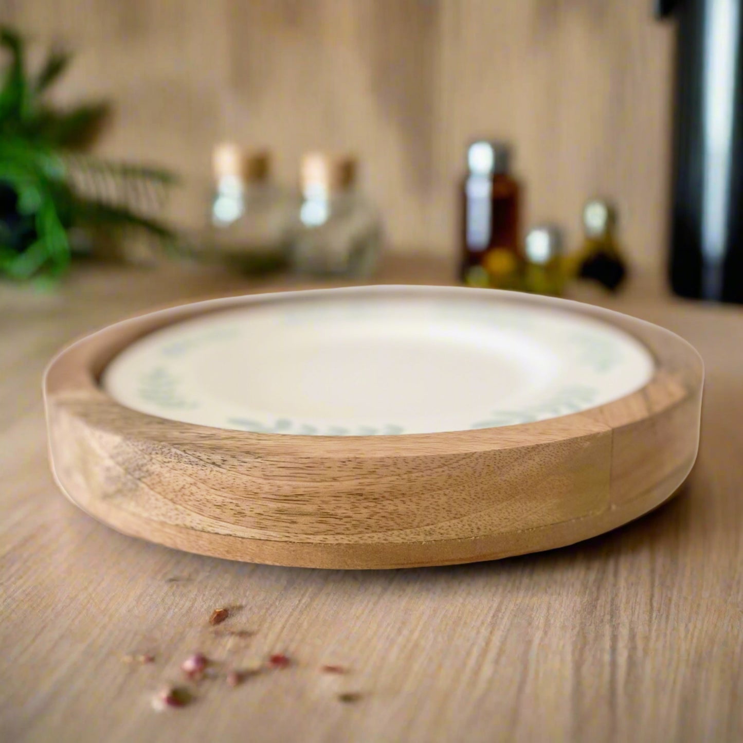 Party & Celebration I'm a Natural Plate Holder entertaining hosting wood serveware