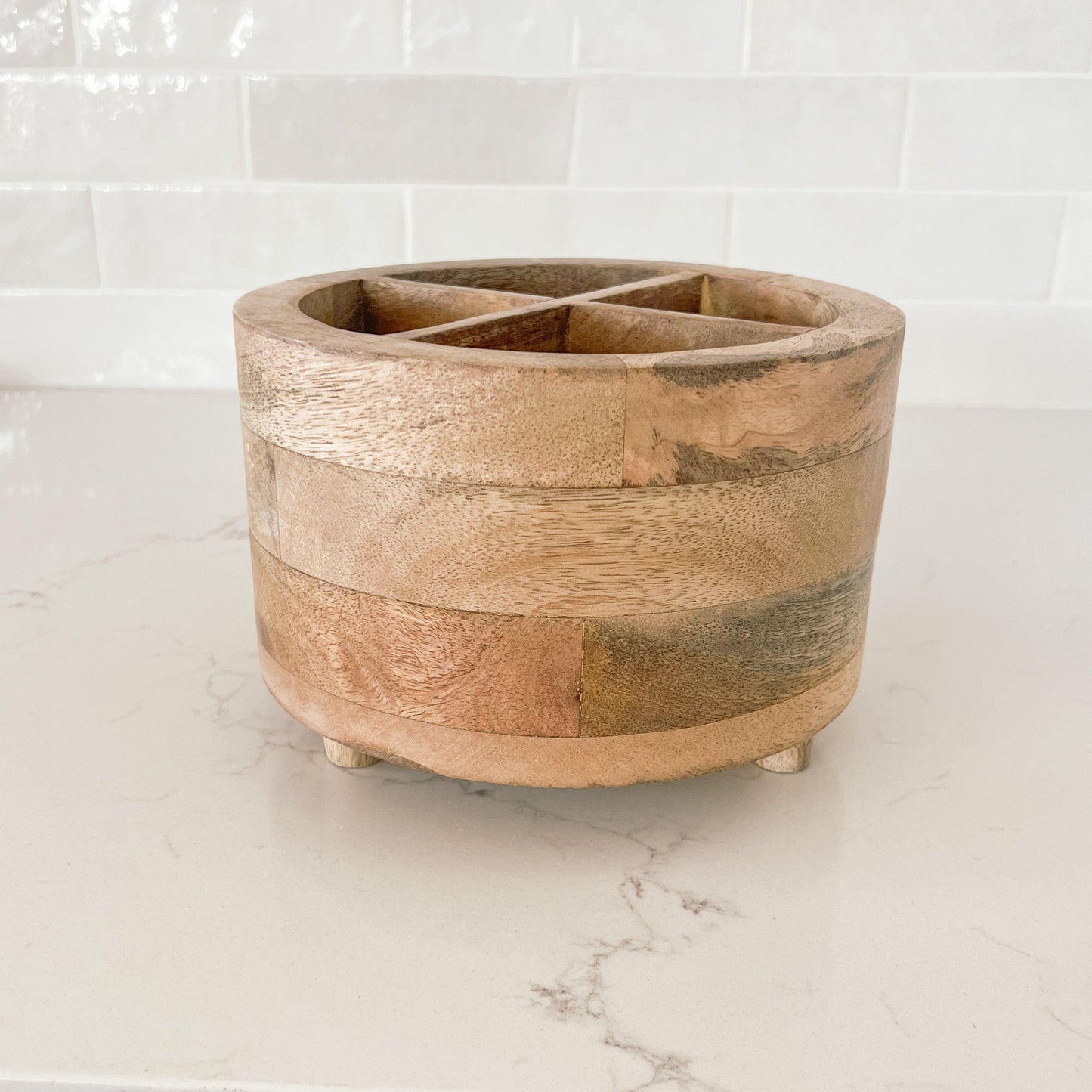 Party & Celebration I'm a Natural Utensil Caddy entertaining hosting wood serveware