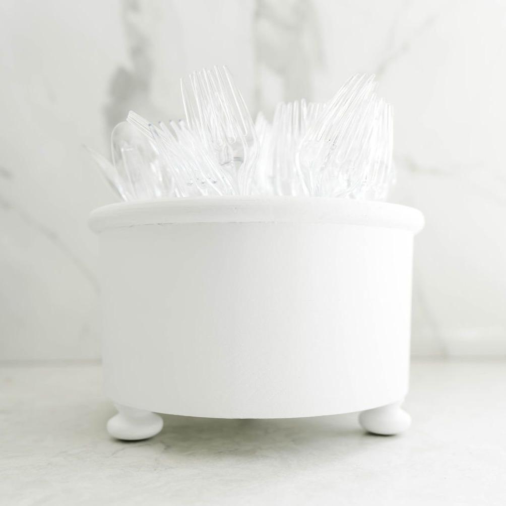 Party & Celebration White - NO Distressing So Classy Utensil Caddy entertaining hosting wood serveware