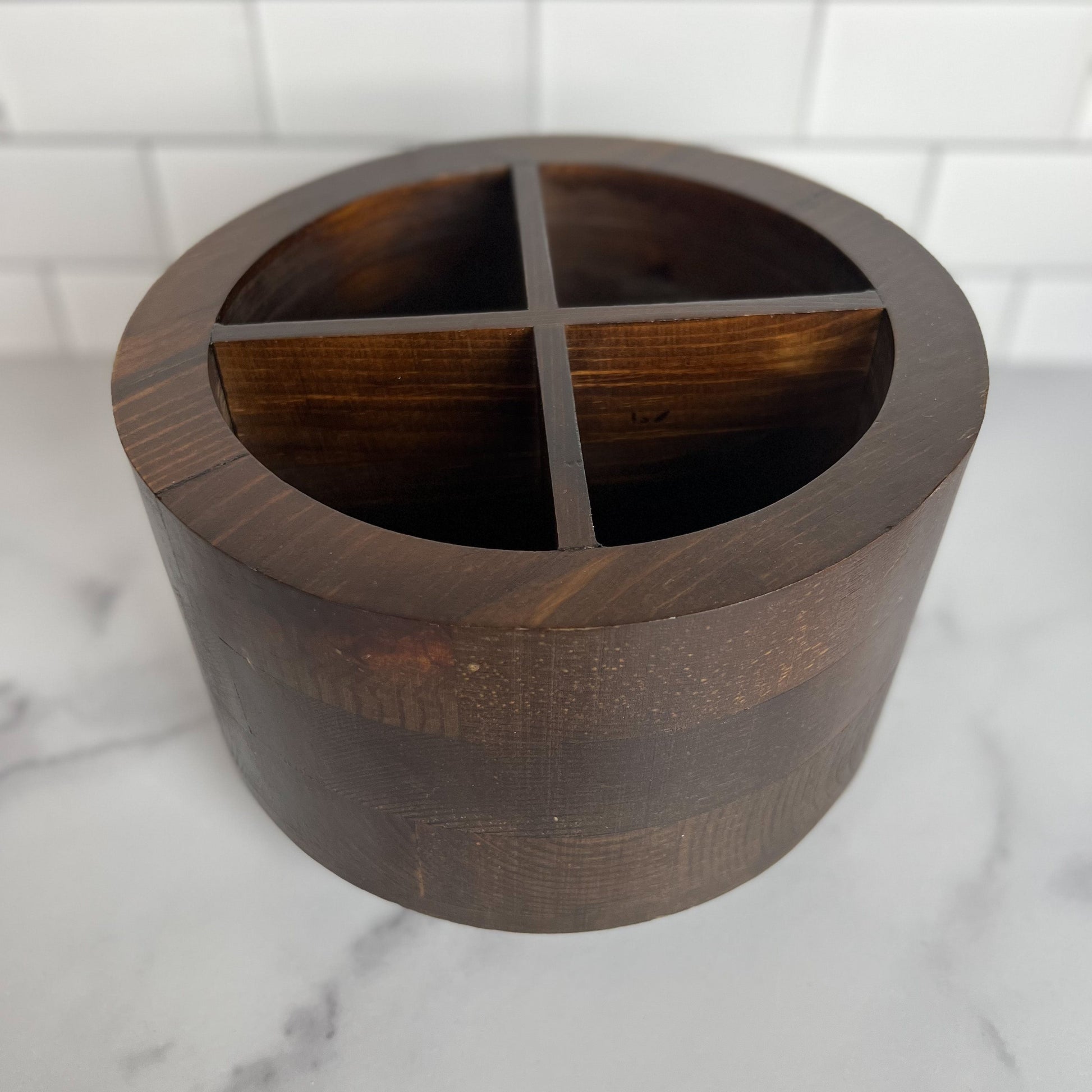 Party & Celebration Let's Celebrate! Utensil Caddy entertaining hosting wood serveware