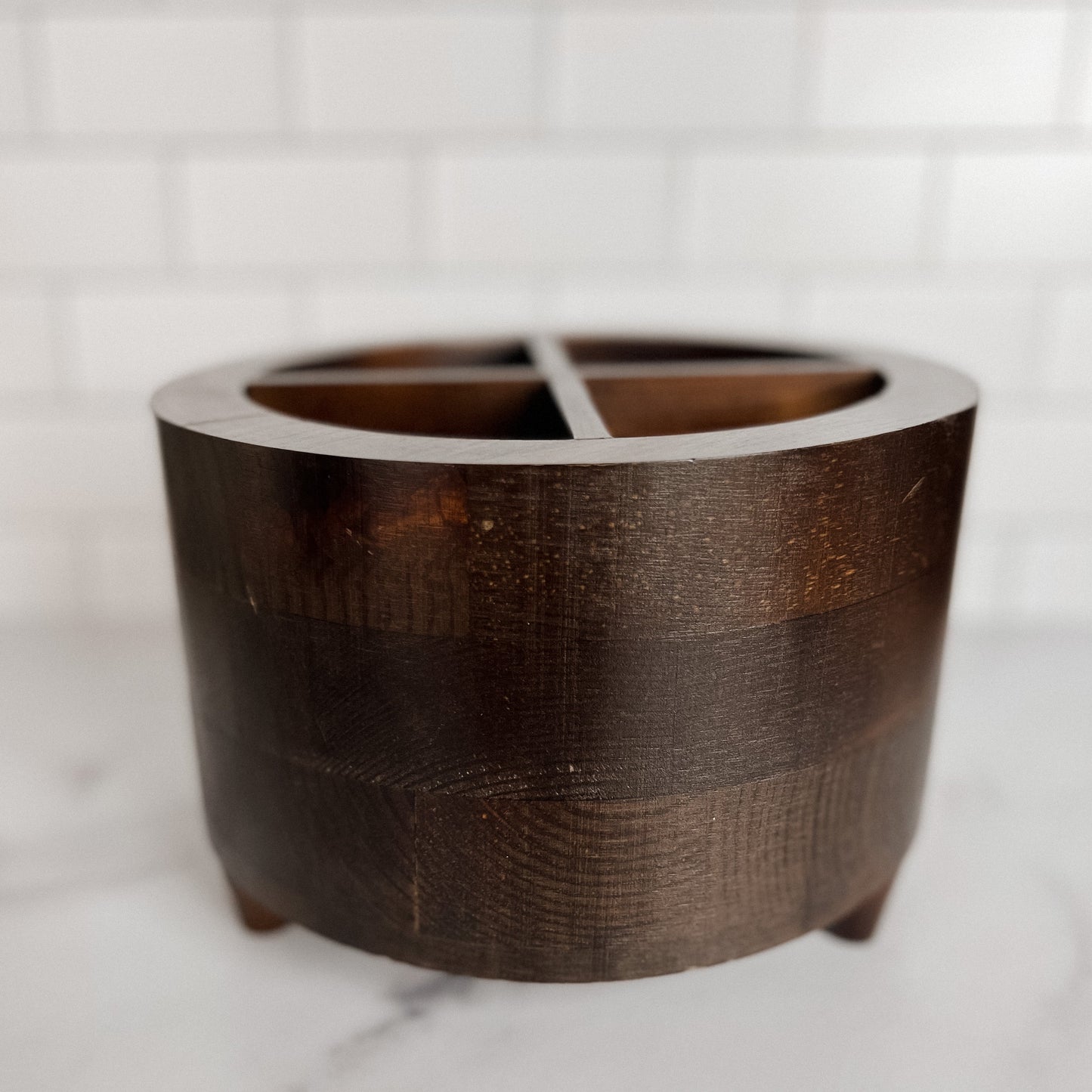 Party & Celebration Let's Celebrate! Utensil Caddy entertaining hosting wood serveware