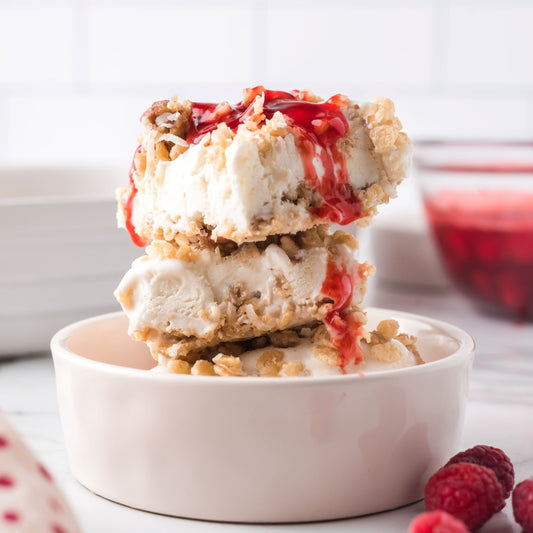 Raspberry Ice Cream Dessert
