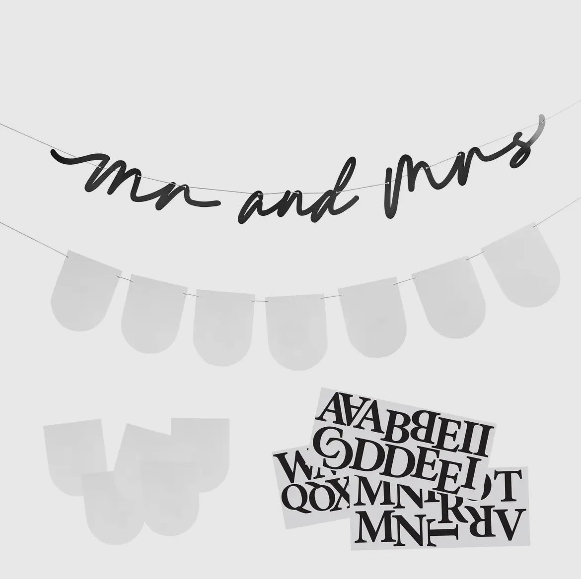 Mr & Mrs Personalized Banner Kit