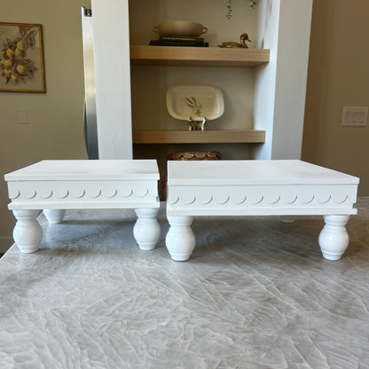 Cottage Raised Elevated Server (Set of 2)