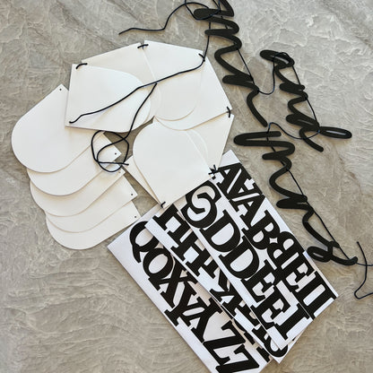 Mr & Mrs Personalized Banner Kit