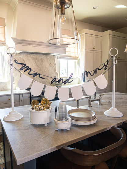 Mr & Mrs Personalized Banner Kit
