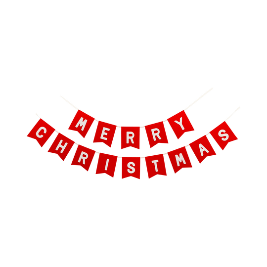 Felt Merry Christmas Banner