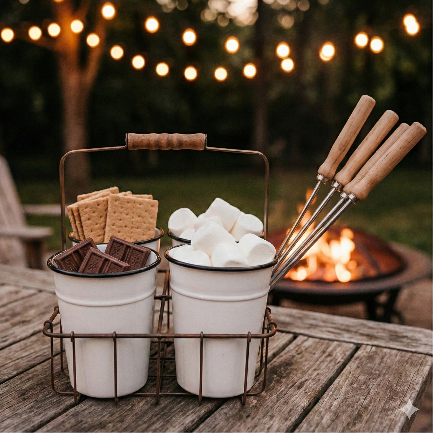 So Farmhouse Enamel Bucket Caddy