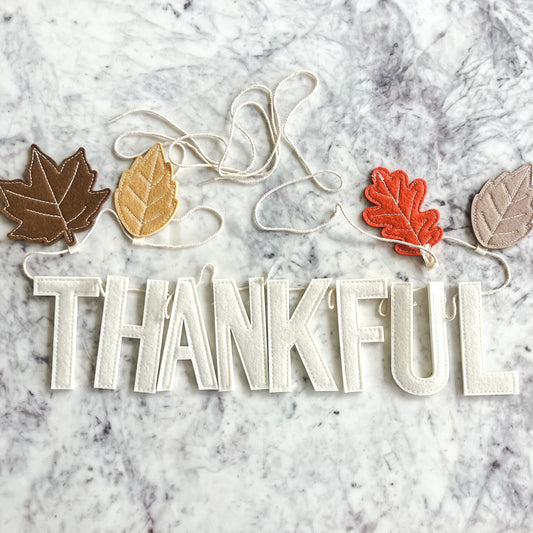 Thankful Felt Banner