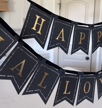Happy Halloween/Birthday Banner