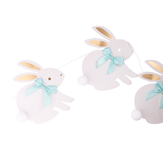 Bunnies with Ribbon Bows Banner