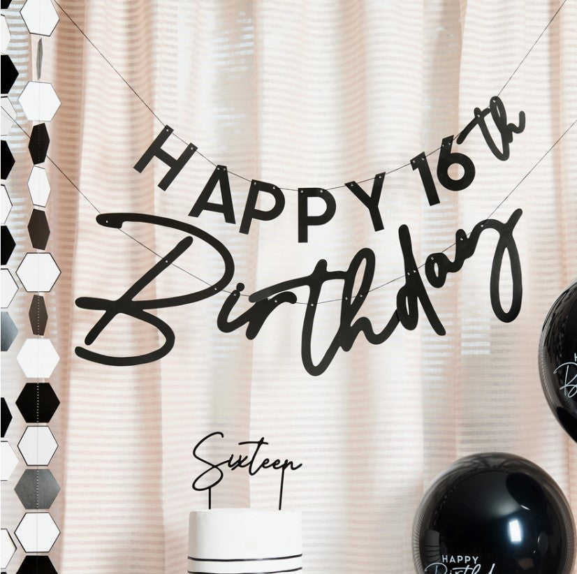 Personalized Age Birthday Banner Set