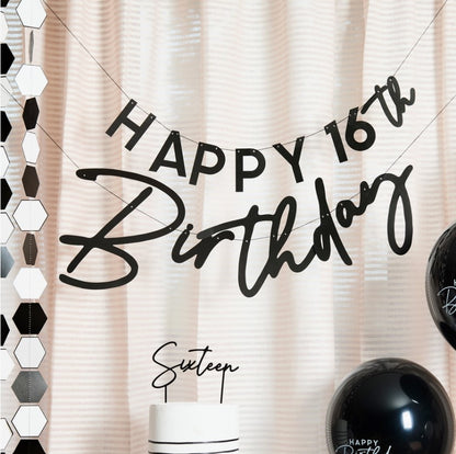 Personalized Age Birthday Banner Set
