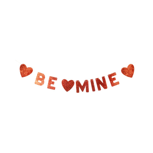 Be Mine Glitter Banner