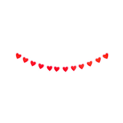 Heart Felt Valentines Puffy Heart Banner