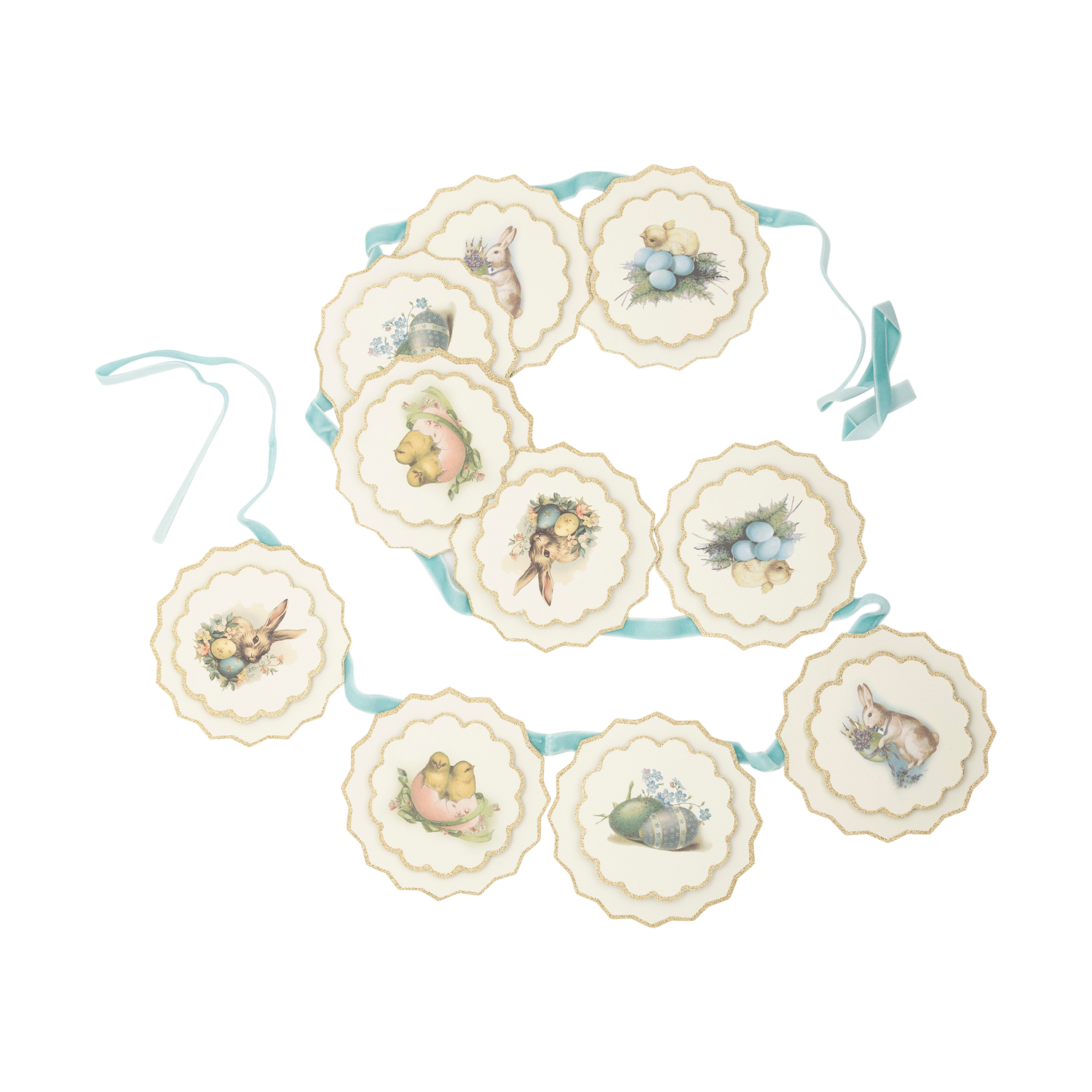 Vintage Scalloped Spring Banner