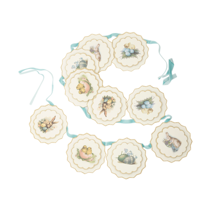 Vintage Scalloped Spring Banner