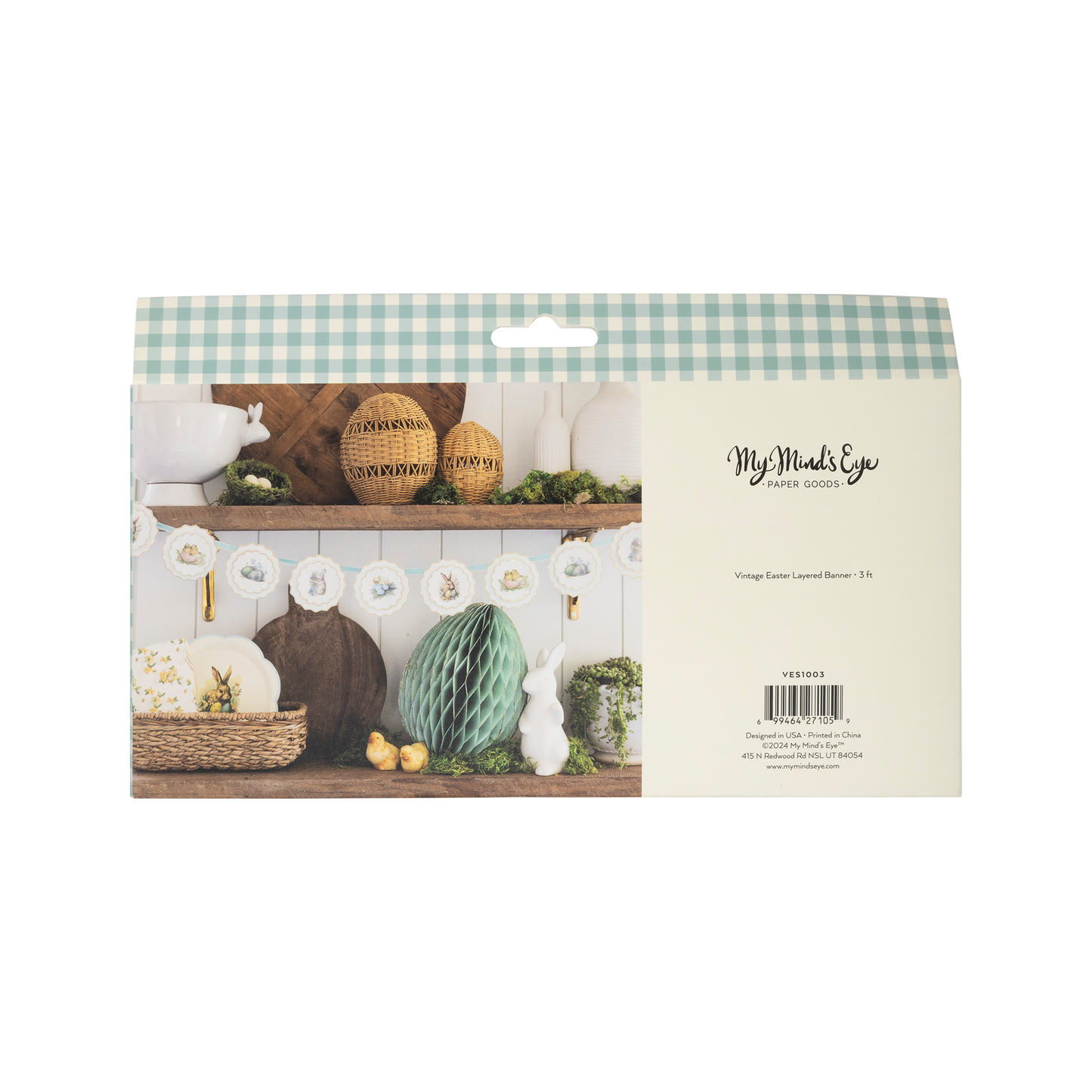 Vintage Scalloped Spring Banner