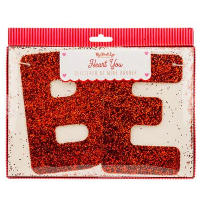 Be Mine Glitter Banner