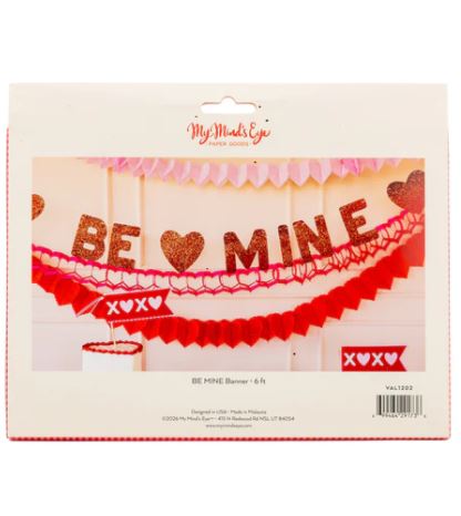 Be Mine Glitter Banner