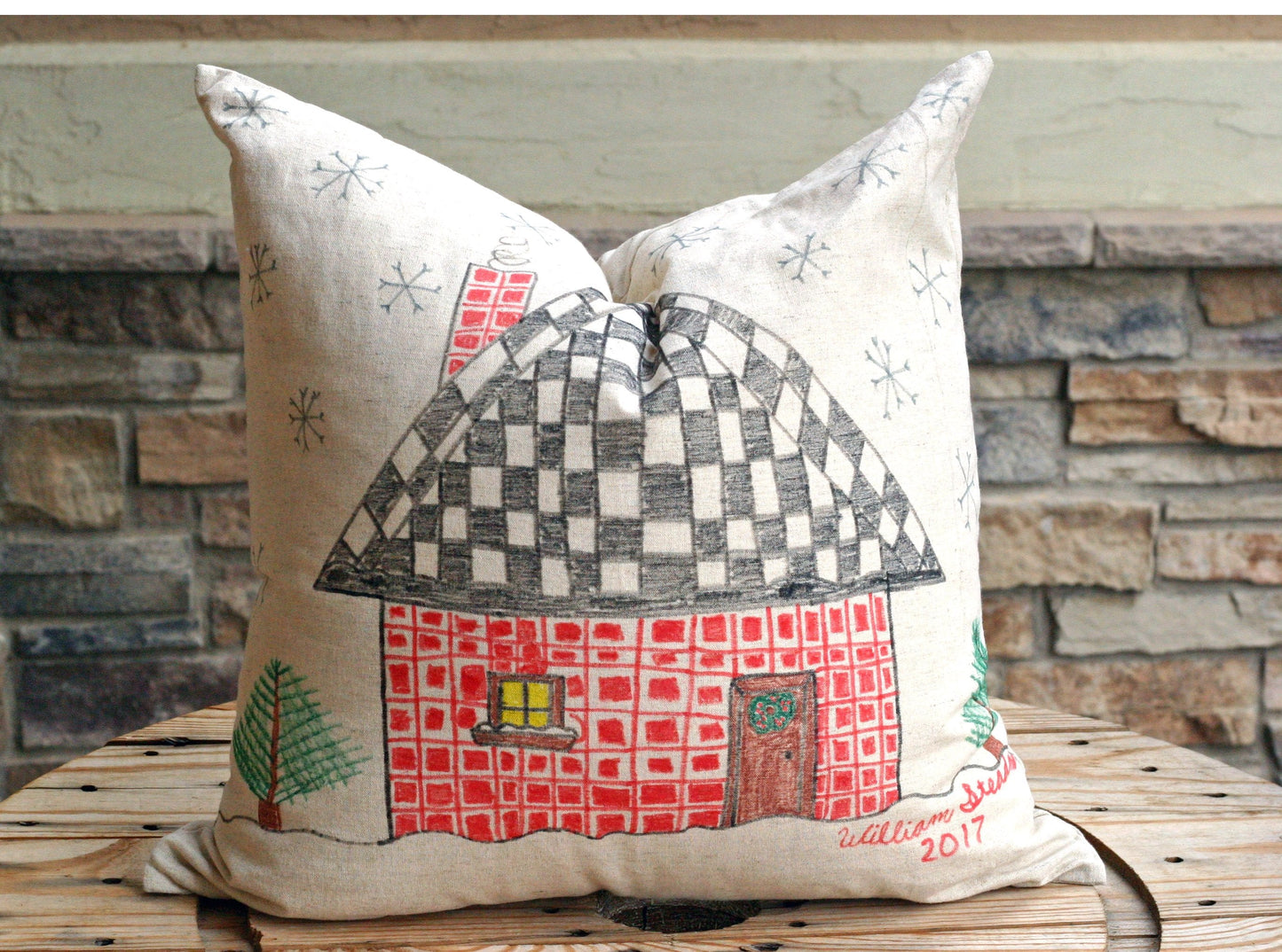 pillow cover My Favorite Gift Pillow Cover entertaining hosting wood serveware