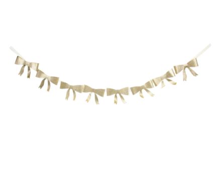 Oversized Glitter Bow Banner
