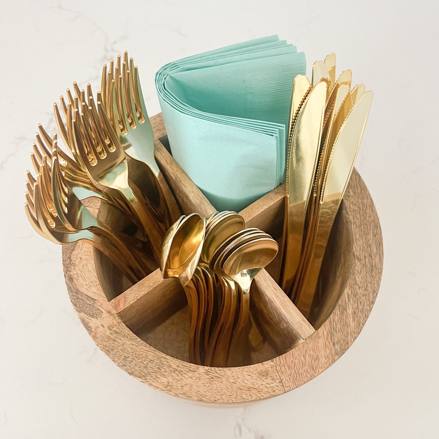 Party & Celebration I'm a Natural Utensil Caddy entertaining hosting wood serveware