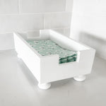 Party & Celebration White Non-Distressed Classy Towelette Holder entertaining hosting wood serveware