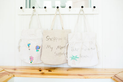 bags "Take Me Shopping" Eco-Canvas Bag entertaining hosting wood serveware