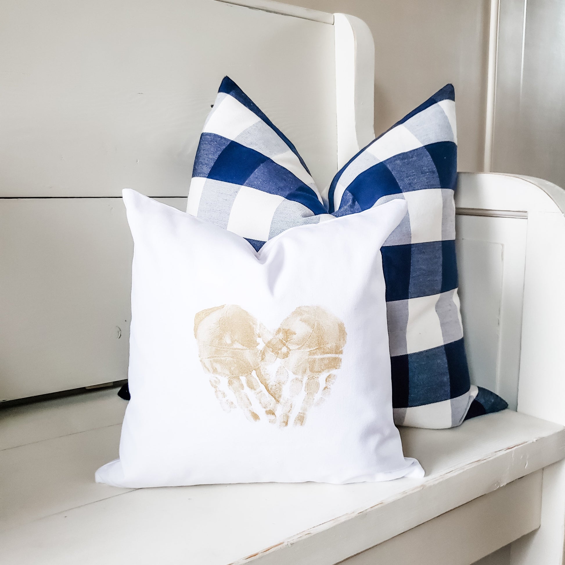 pillow cover "My Hug-Away" Pillow Cover with Markers entertaining hosting wood serveware