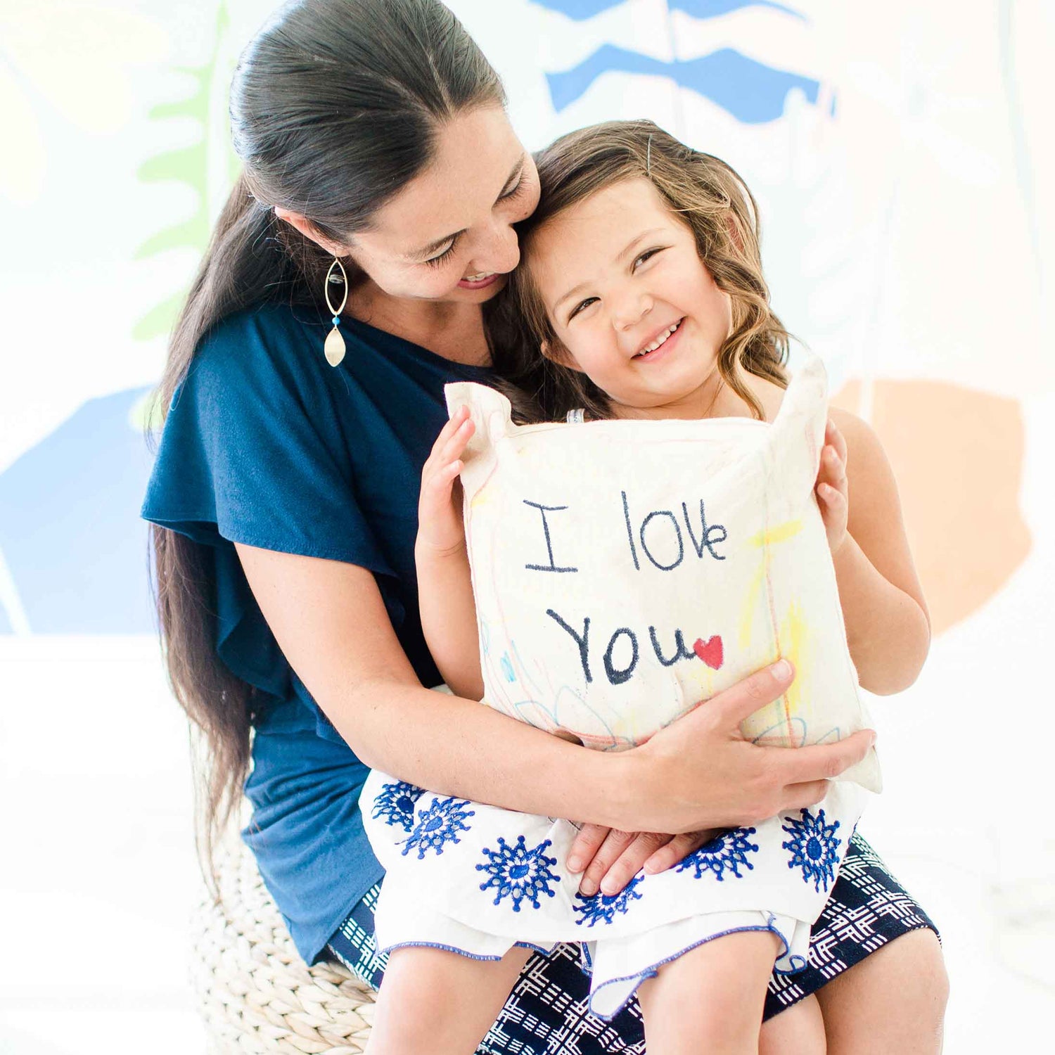 pillow cover "My Hug-Away" Pillow Cover with Markers entertaining hosting wood serveware