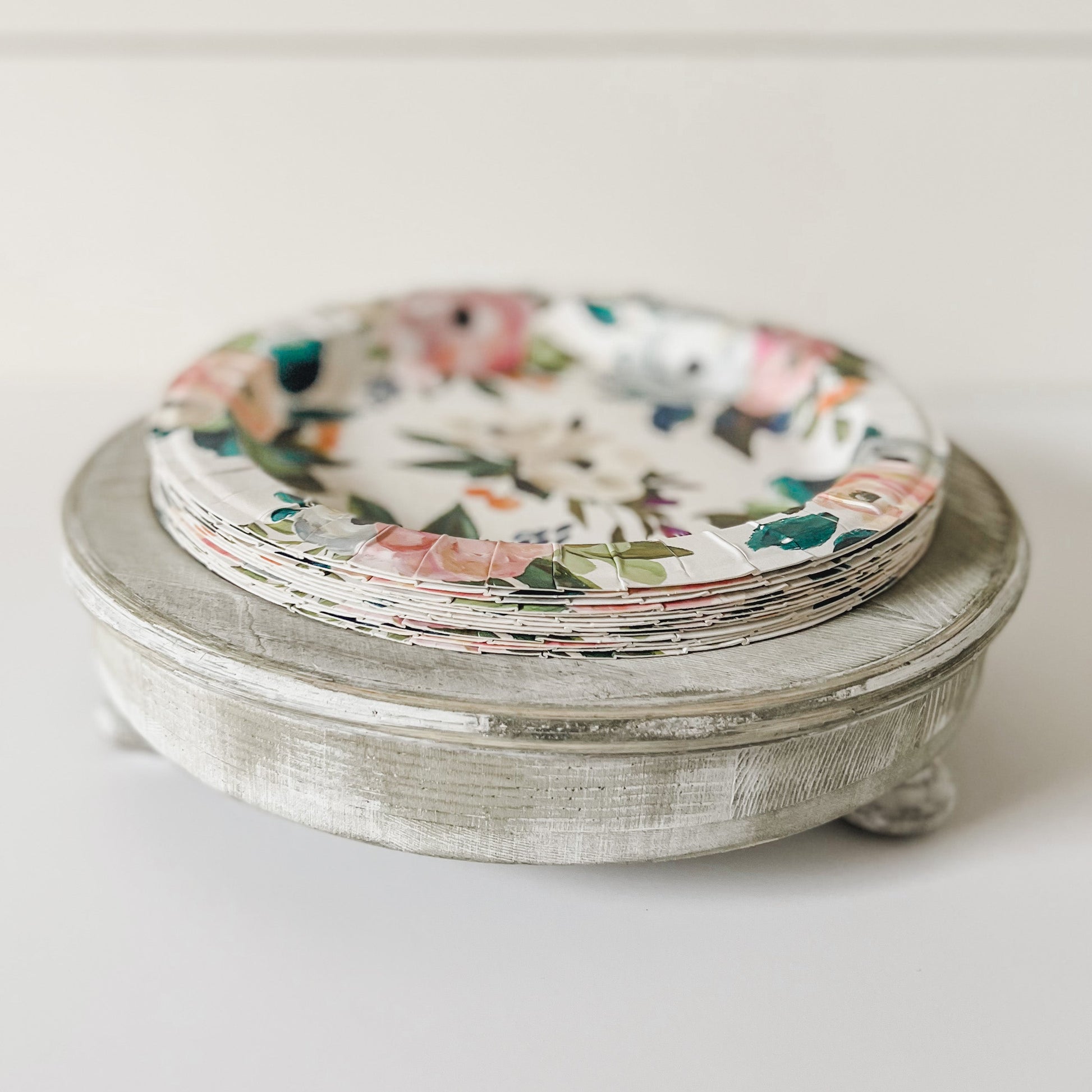 Party & Celebration Classy Bowl & Dessert Plate Holder entertaining hosting wood serveware