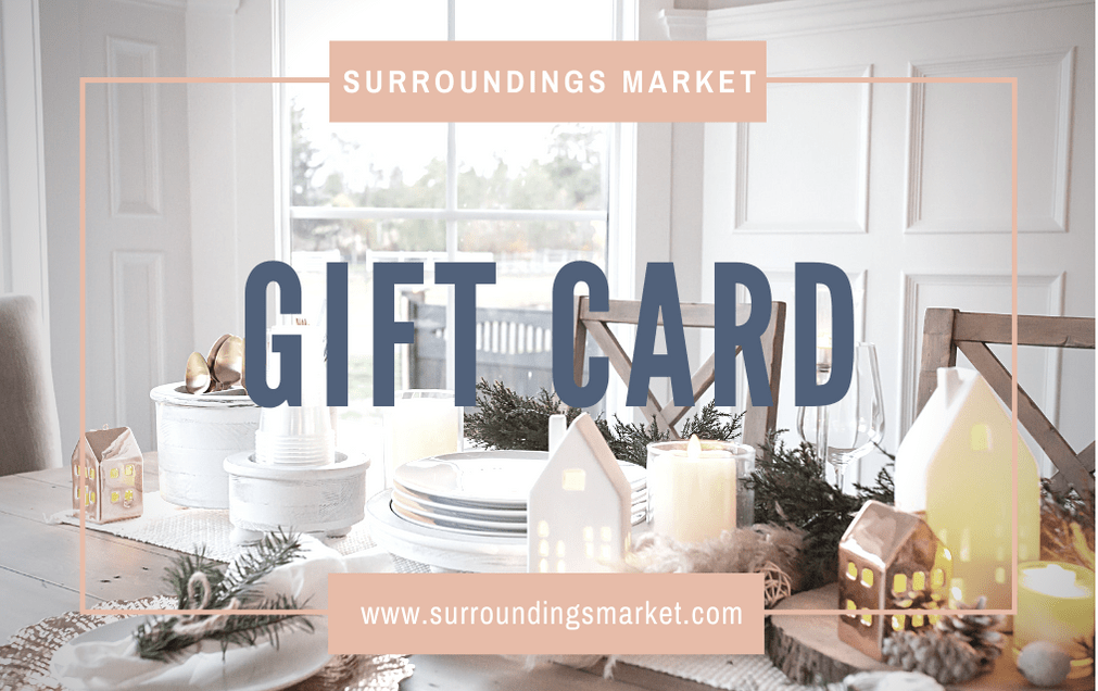 Gift Card Surrounding Market Gift Card entertaining hosting wood serveware