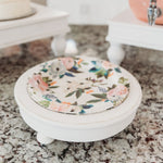 Party & Celebration Classy Bowl & Dessert Plate Holder entertaining hosting wood serveware