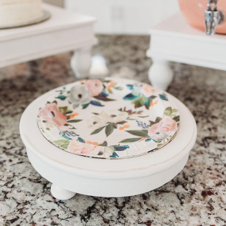 Party & Celebration Classy Bowl & Dessert Plate Holder entertaining hosting wood serveware