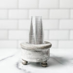 Party & Celebration Gray Classy Shot Glass Holder entertaining hosting wood serveware