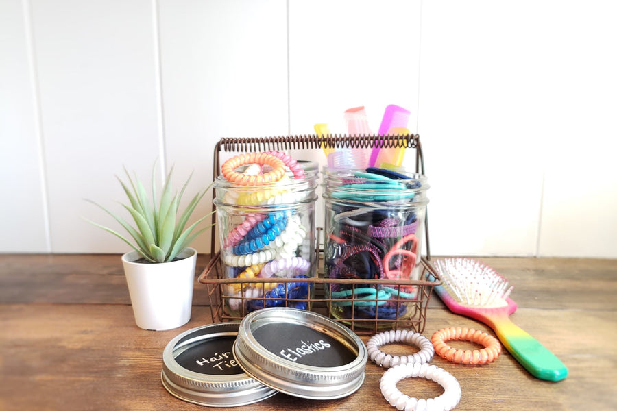 party More Toppings Please Rustic Wire Caddy entertaining hosting wood serveware