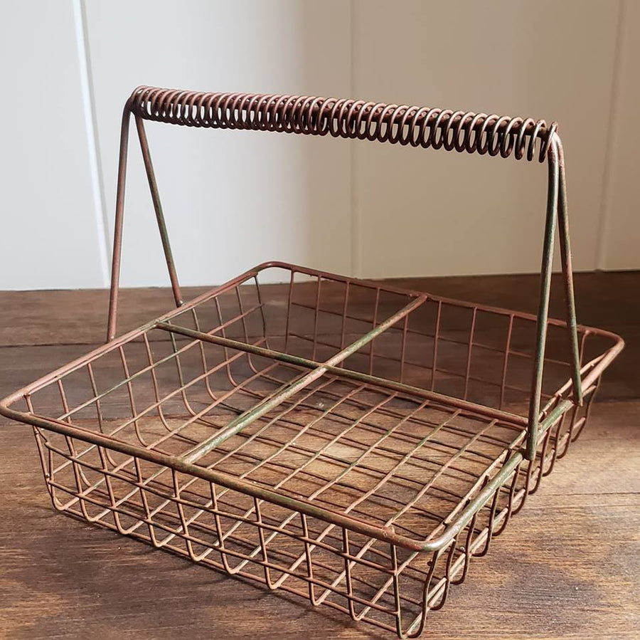 party Rust More Toppings Please Rustic Wire Caddy entertaining hosting wood serveware